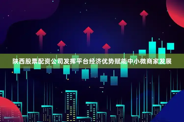 陕西股票配资公司发挥平台经济优势赋能中小微商家发展